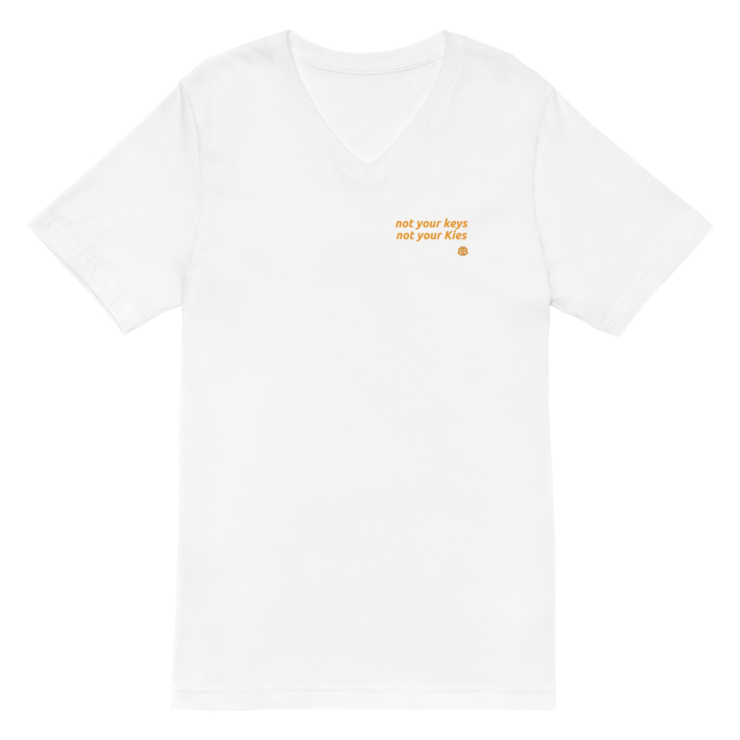 Camiseta de mujer de manga corta con cuello en V "Kies_sm"