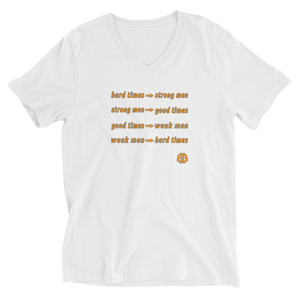 Men's Short Sleeve V-Neck T-Shirt "HardTimes"