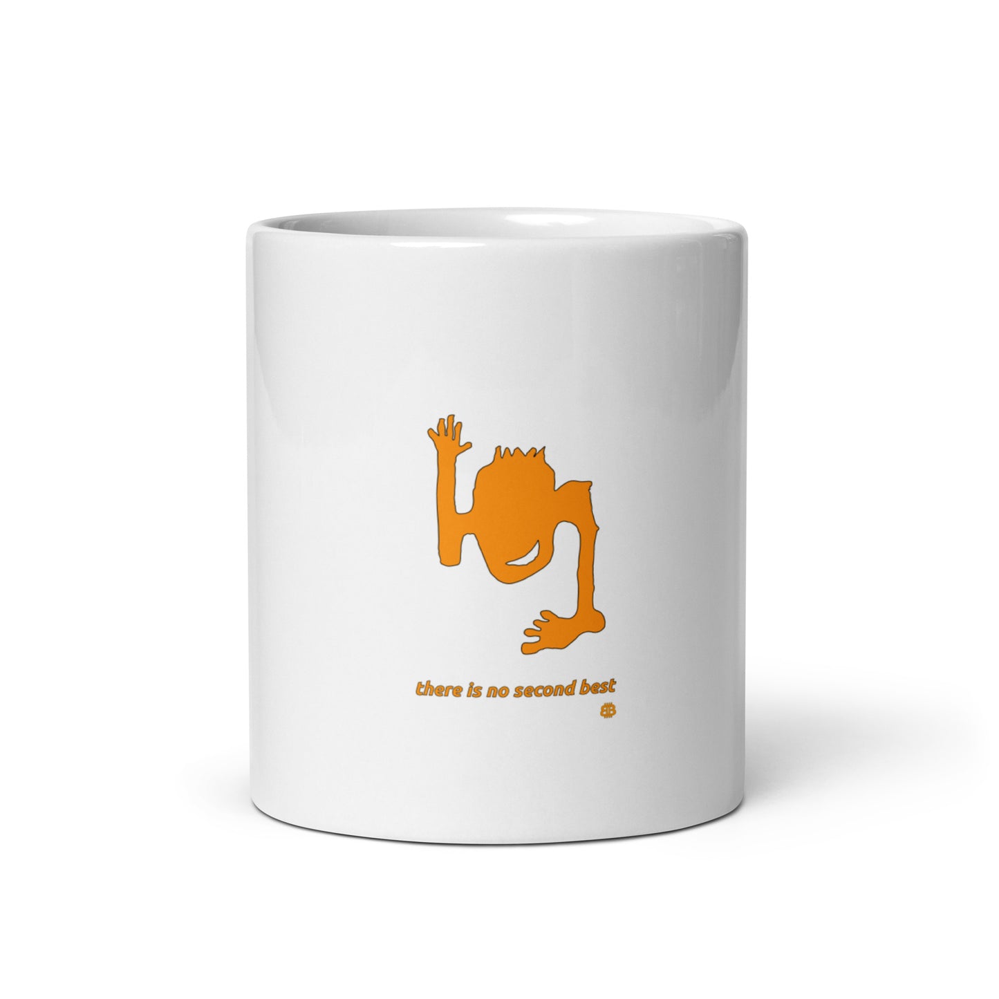 White glossy mug "2Best"