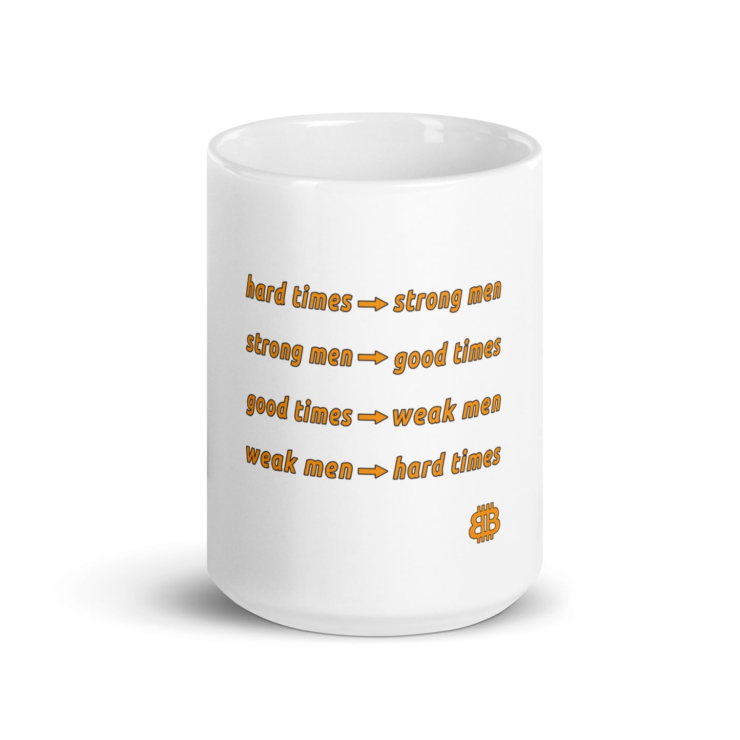 White glossy mug "HardTimes"