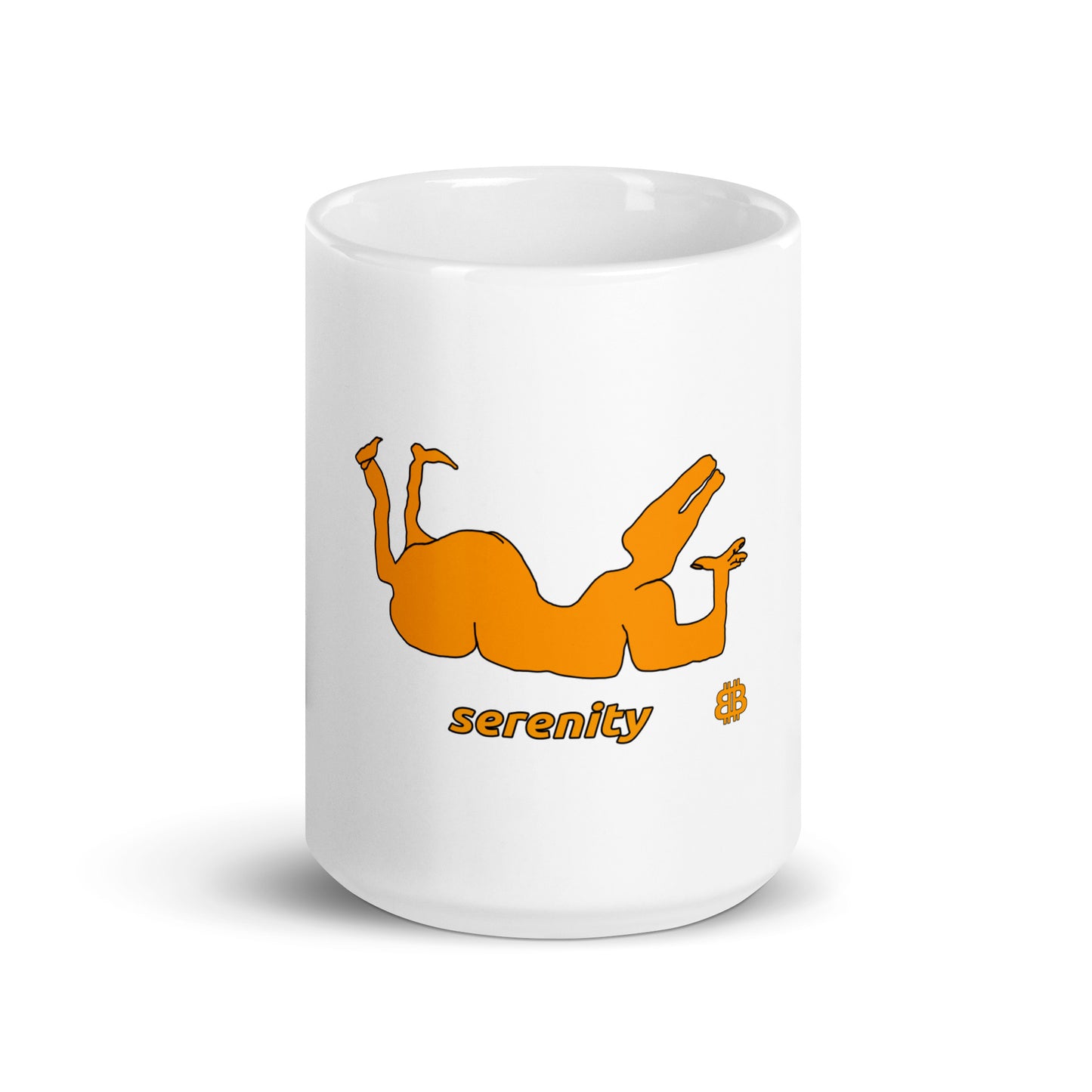 White glossy mug "Serenity"