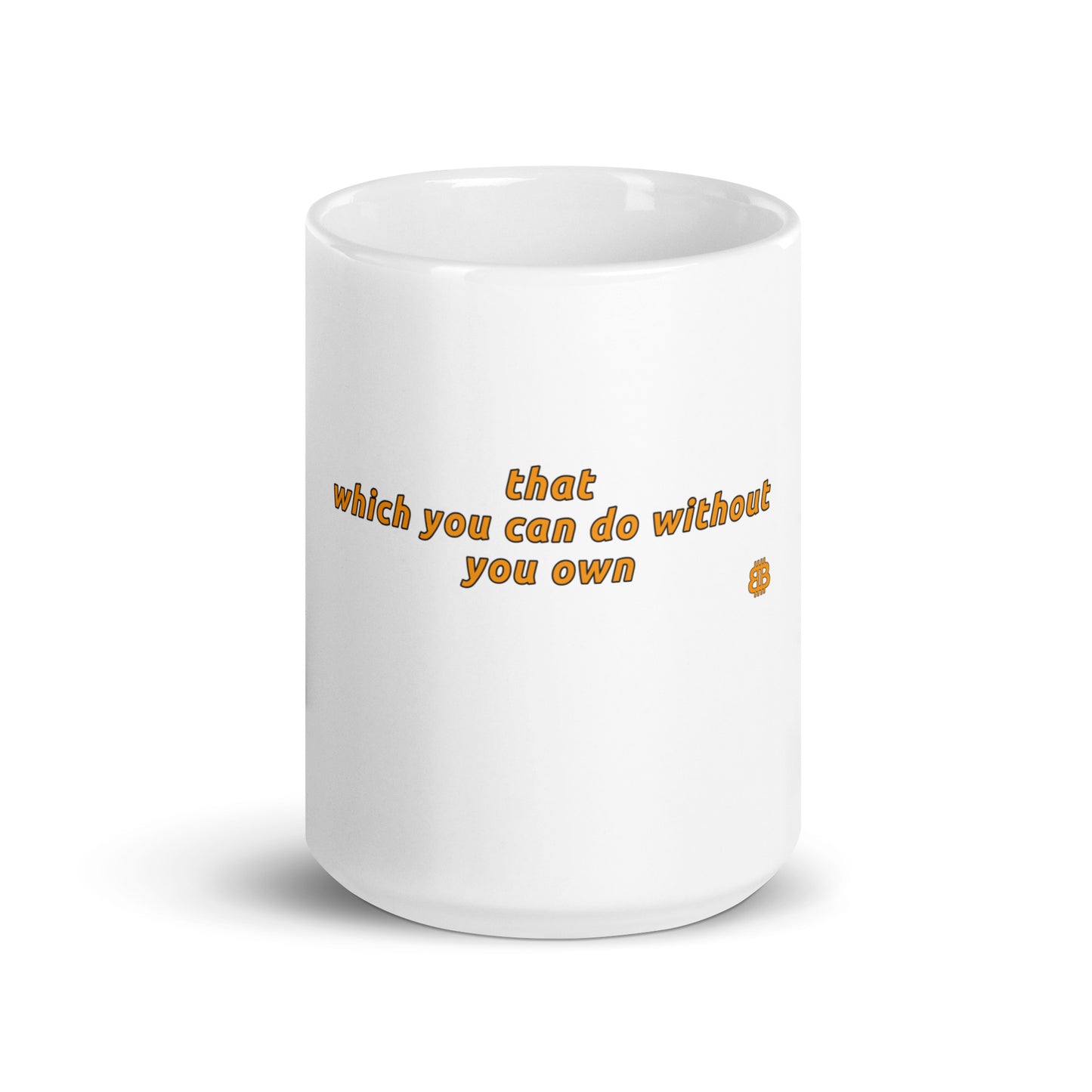 White glossy mug "Own"