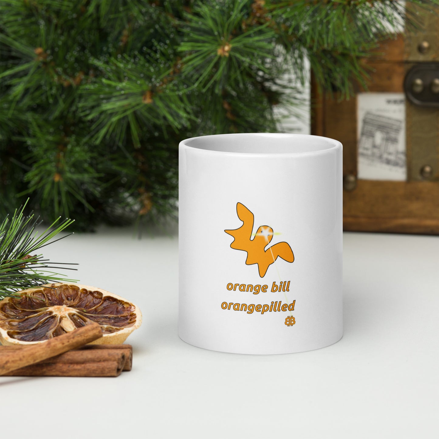 White glossy mug "Bill"