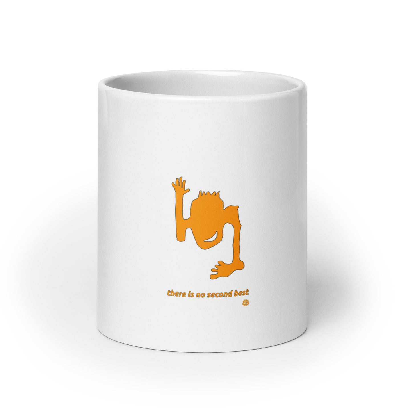 White glossy mug "2Best"