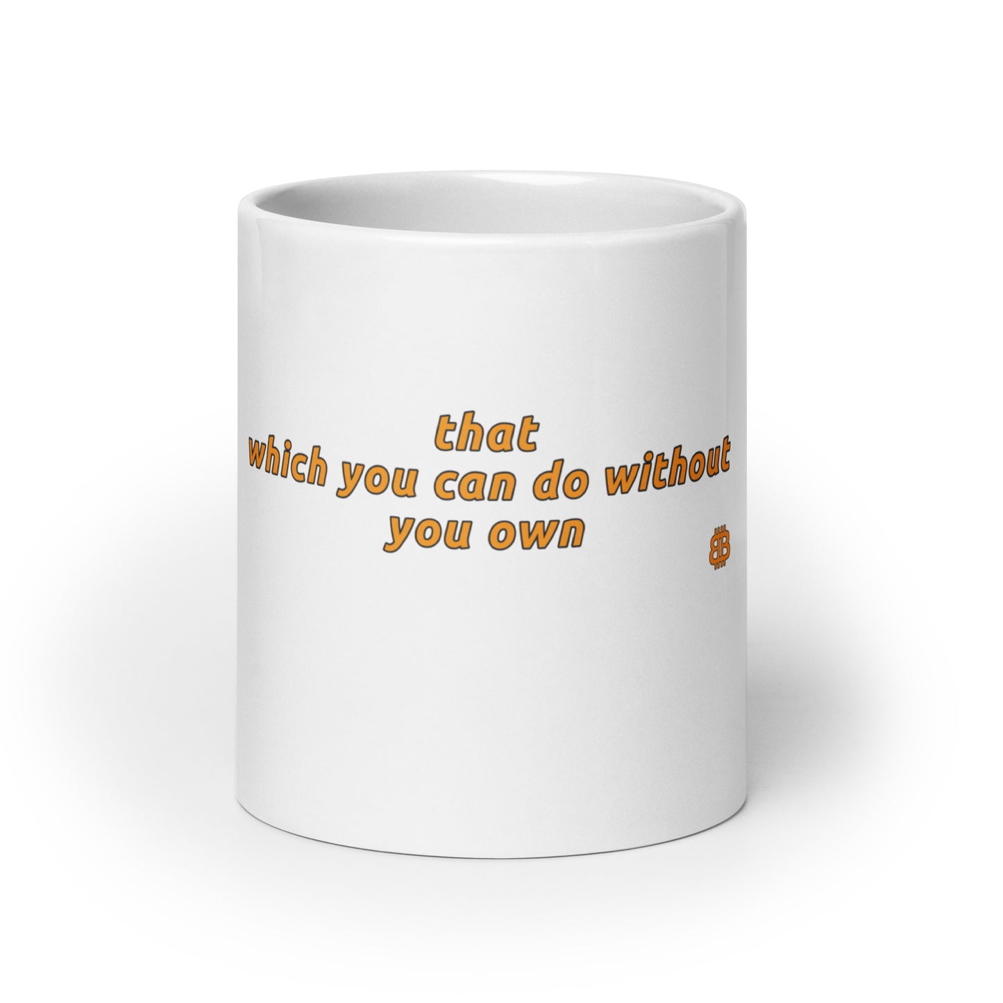 White glossy mug "Own"