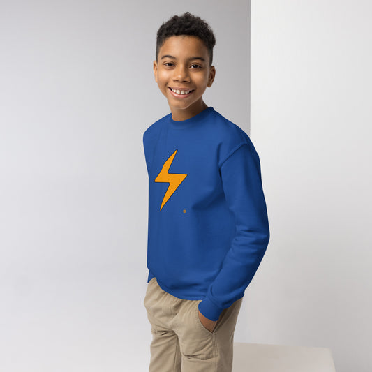 Jugend-Rundhals-Sweatshirt „Lightning“