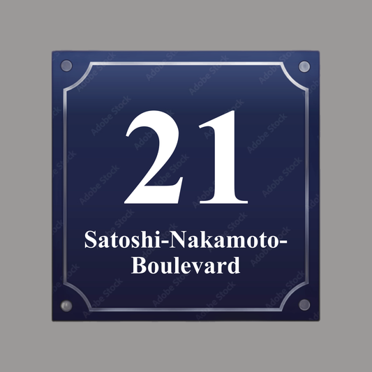 HOUSE NUMBER "Boulevard 21"