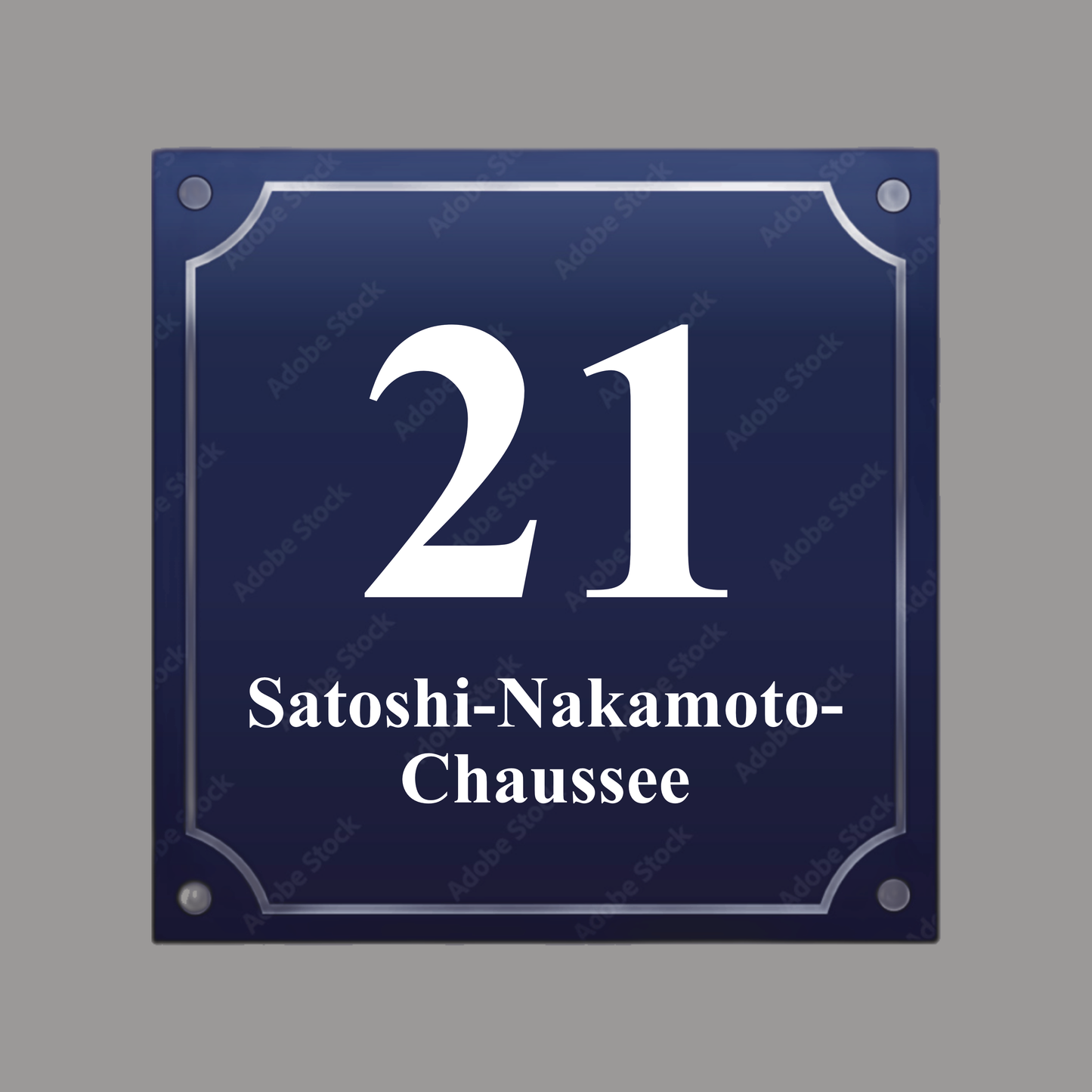 HOUSE NUMBER "Chaussee 21"