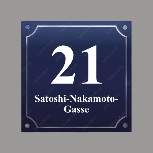 HOUSE NUMBER "Gasse 21"