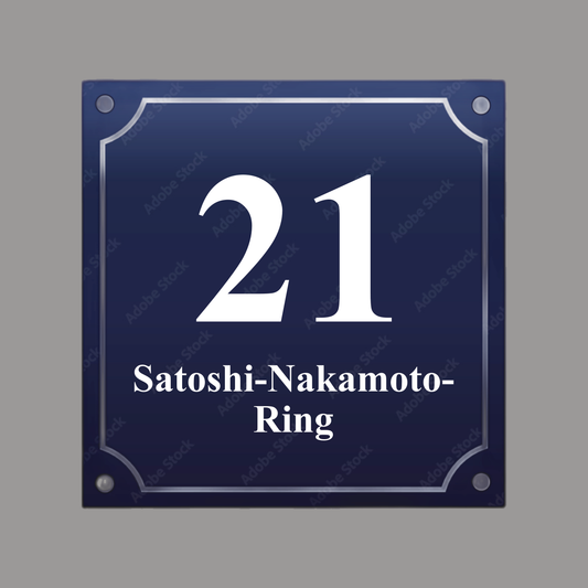 HOUSE NUMBER "Ring 21"