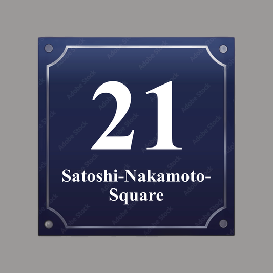 HOUSE NUMBER "Square 21"
