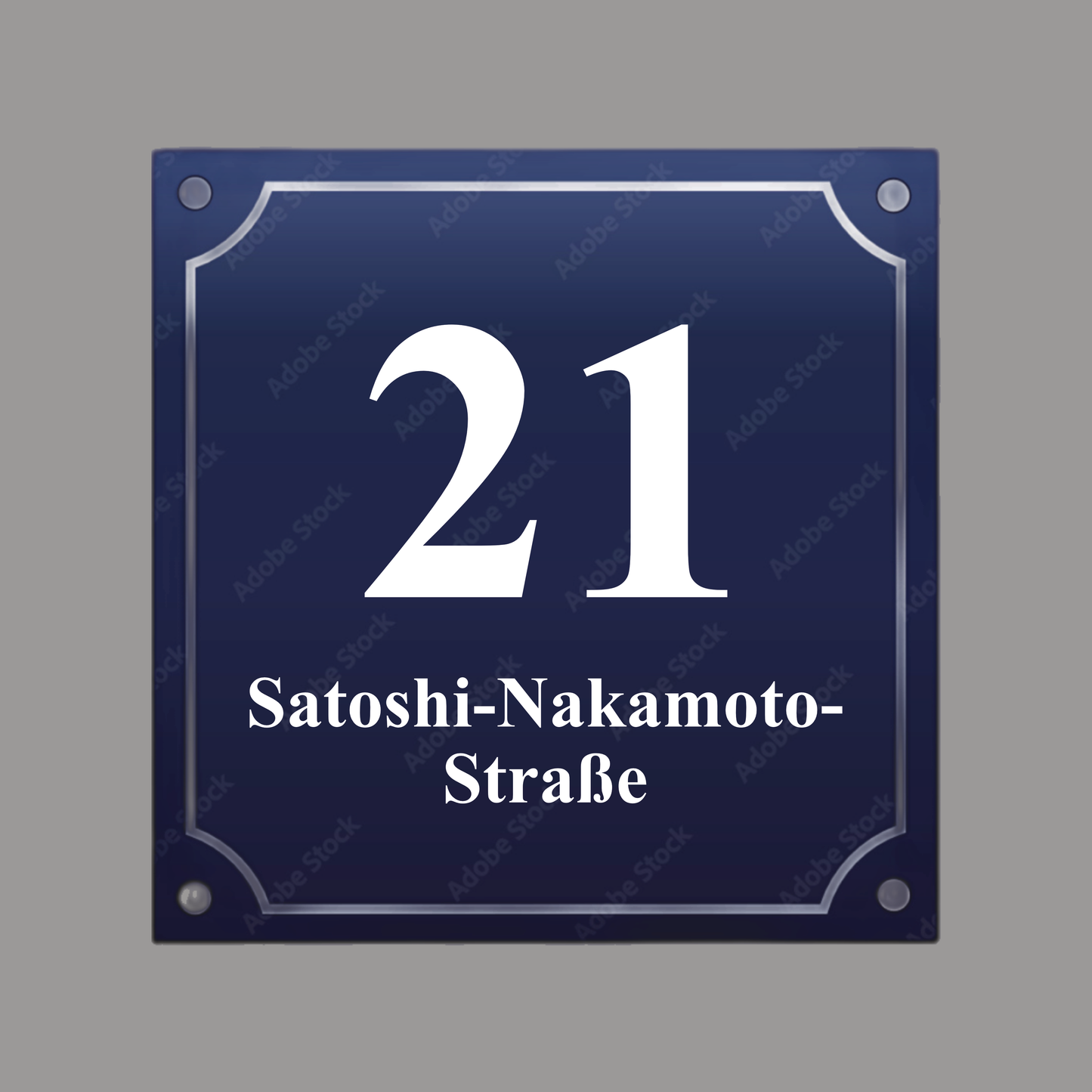 HOUSE NUMBER "Straße 21"