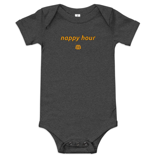 Baby short sleeve one piece "NappyHour"