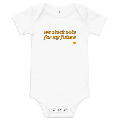 Baby short sleeve one piece "Future"