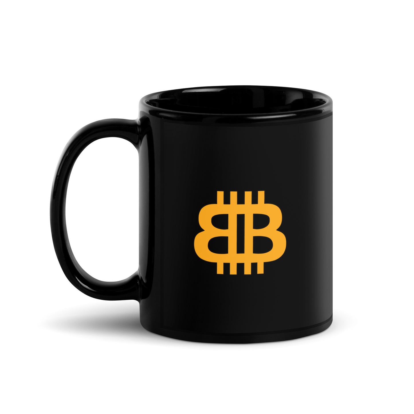 Black Glossy PROOF-OF-WORK-Mug "BB" (NOT dishwasher safe!)