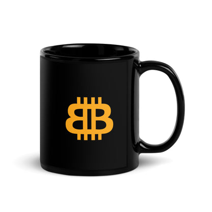 Black Glossy PROOF-OF-WORK-Mug "BB" (NOT dishwasher safe!)