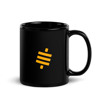 Black Glossy PROOF-OF-WORK-Mug "Sats" (NOT dishwasher safe!)