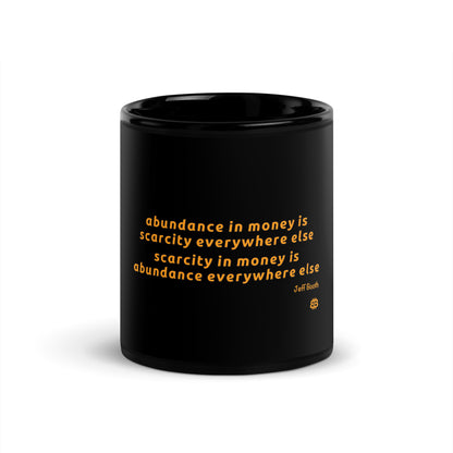 Black Glossy PROOF-OF-WORK-Mug "Abundance_booth" (NOT dishwasher safe!)