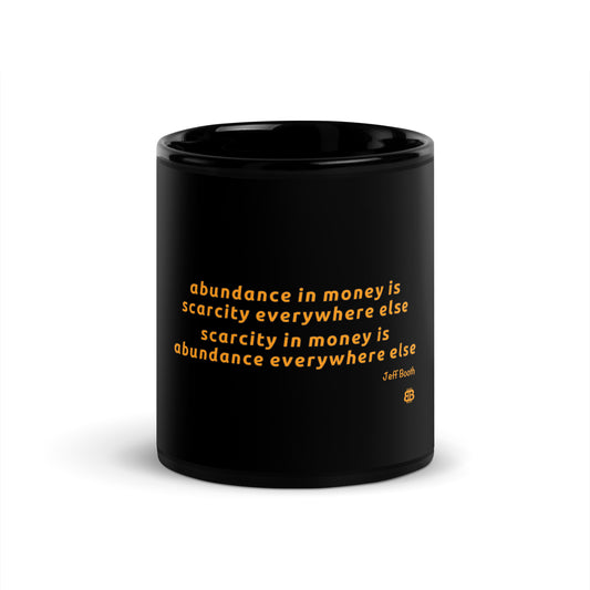 Black Glossy PROOF-OF-WORK-Mug "Abundance_booth" (NOT dishwasher safe!)