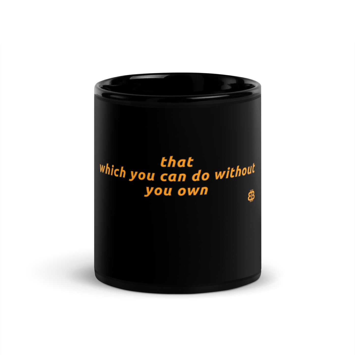 Black Glossy PROOF-OF-WORK-Mug "Own" (NOT dishwasher safe!)