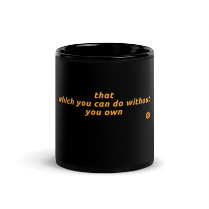 Black Glossy PROOF-OF-WORK-Mug "Own" (NOT dishwasher safe!)