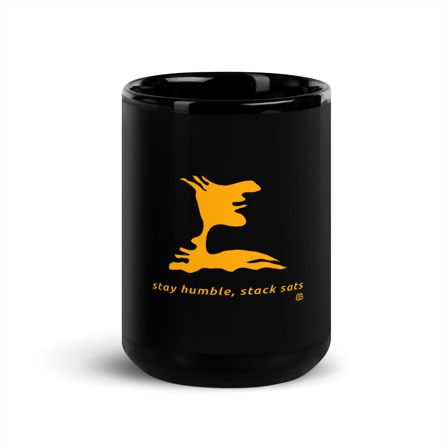 Black Glossy PROOF-OF-WORK-Mug "Humble" (NOT dishwasher safe!)