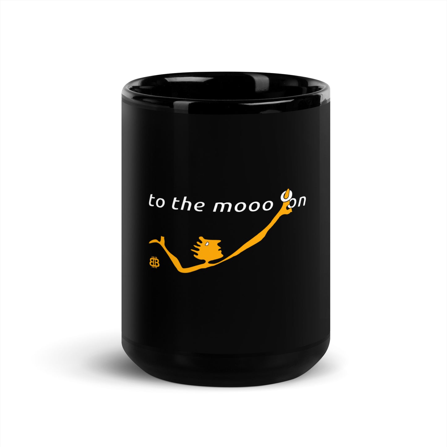 Black Glossy PROOF-OF-WORK-Mug "Mooon" (NOT dishwasher safe!)