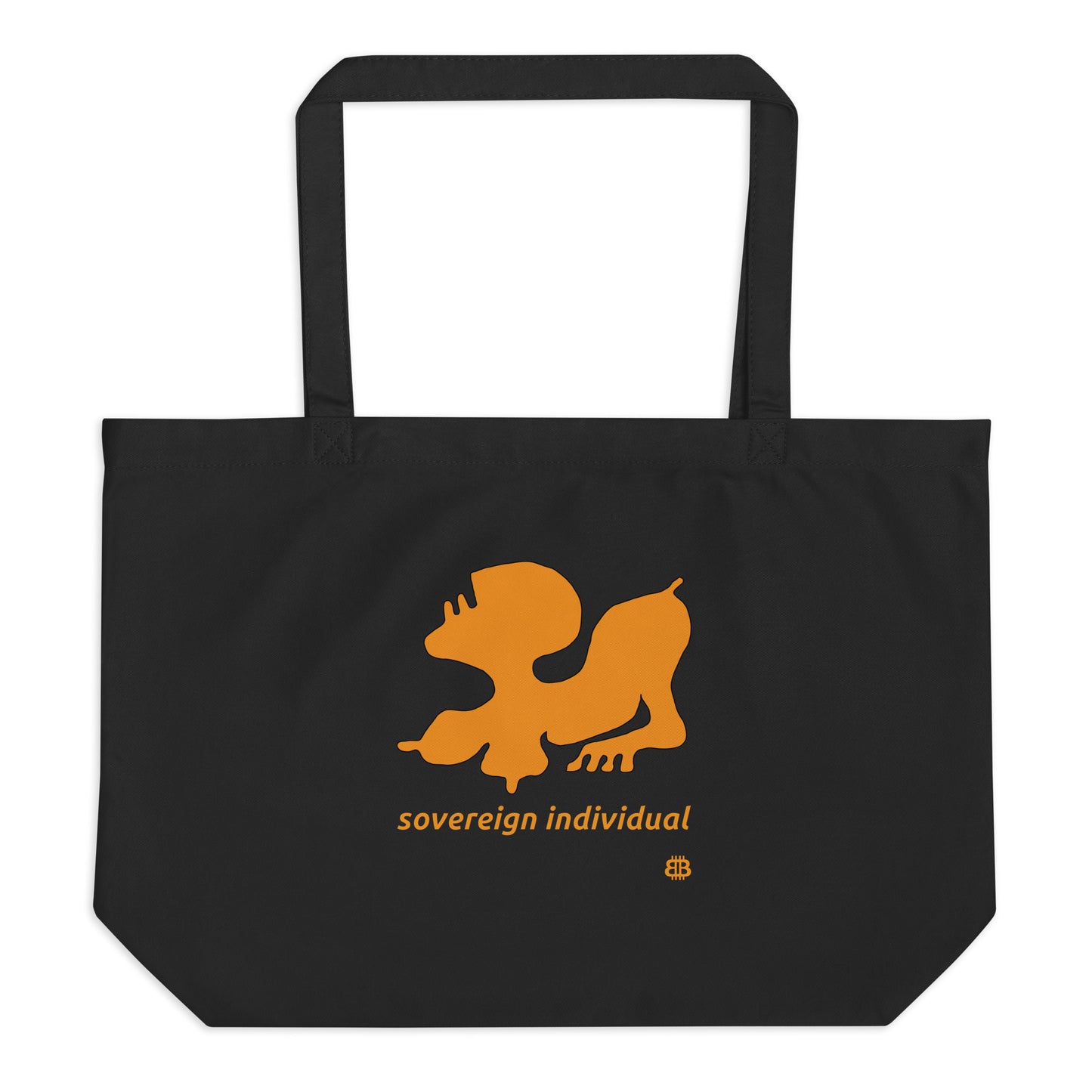 Large organic tote bag "SovereignIndividual"