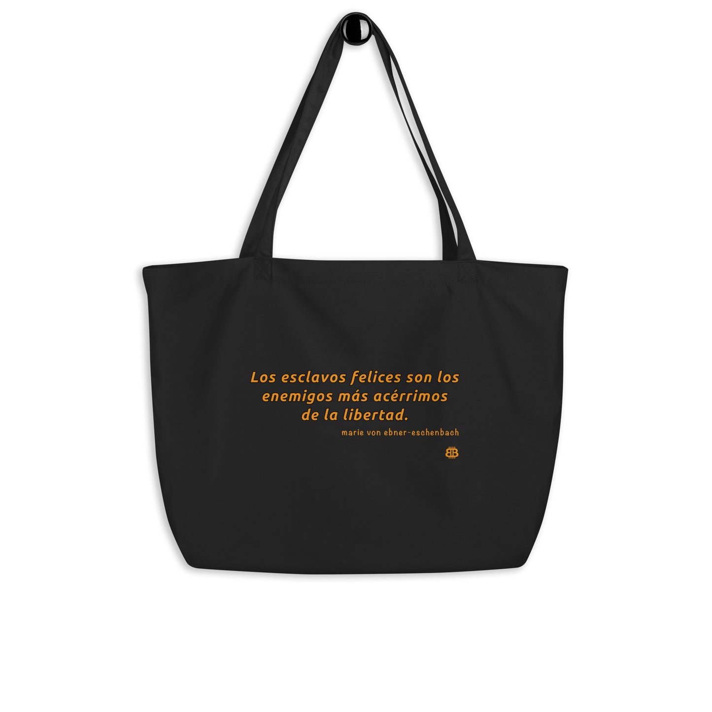 Large organic tote bag "Esclavos"