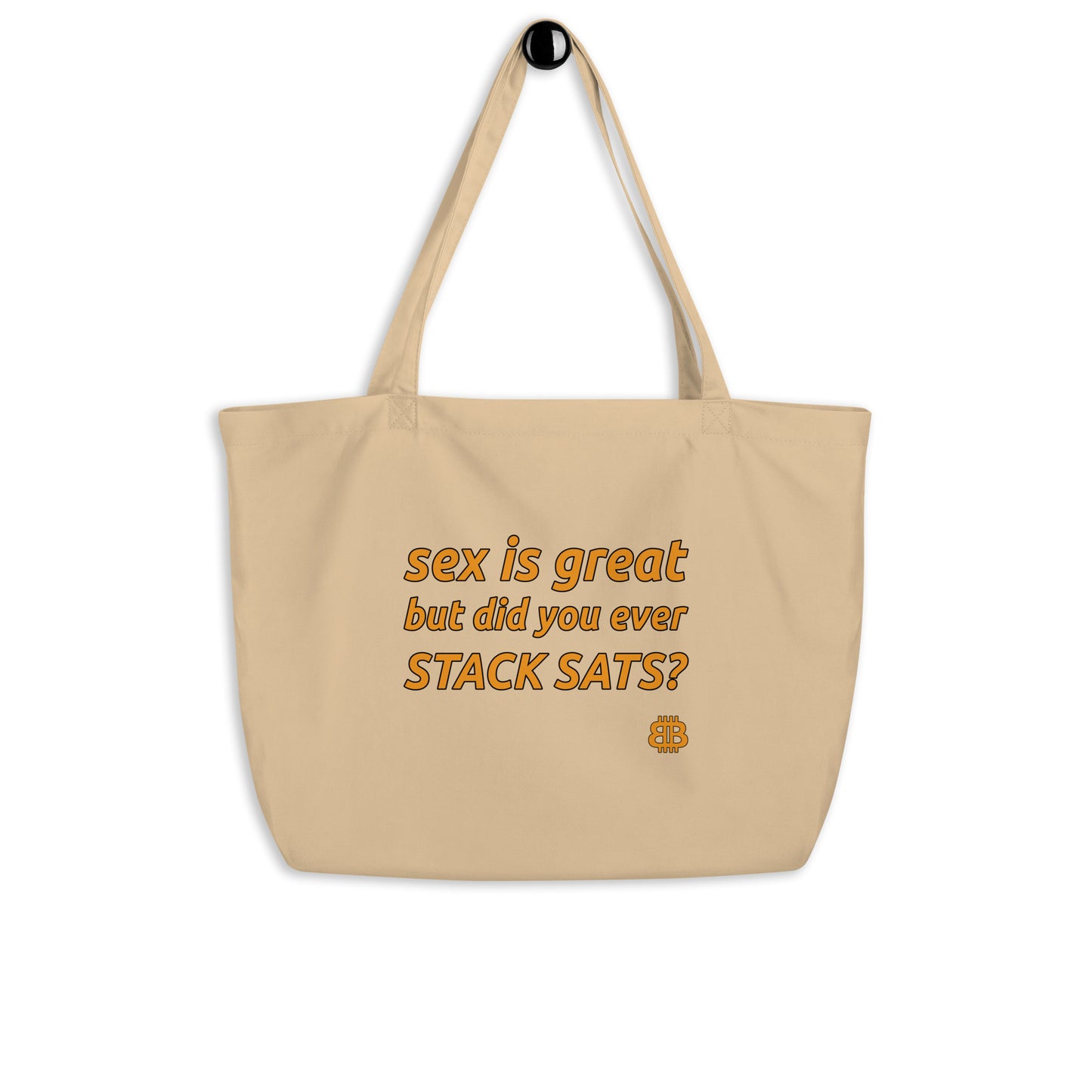 Large organic tote bag "Sex"