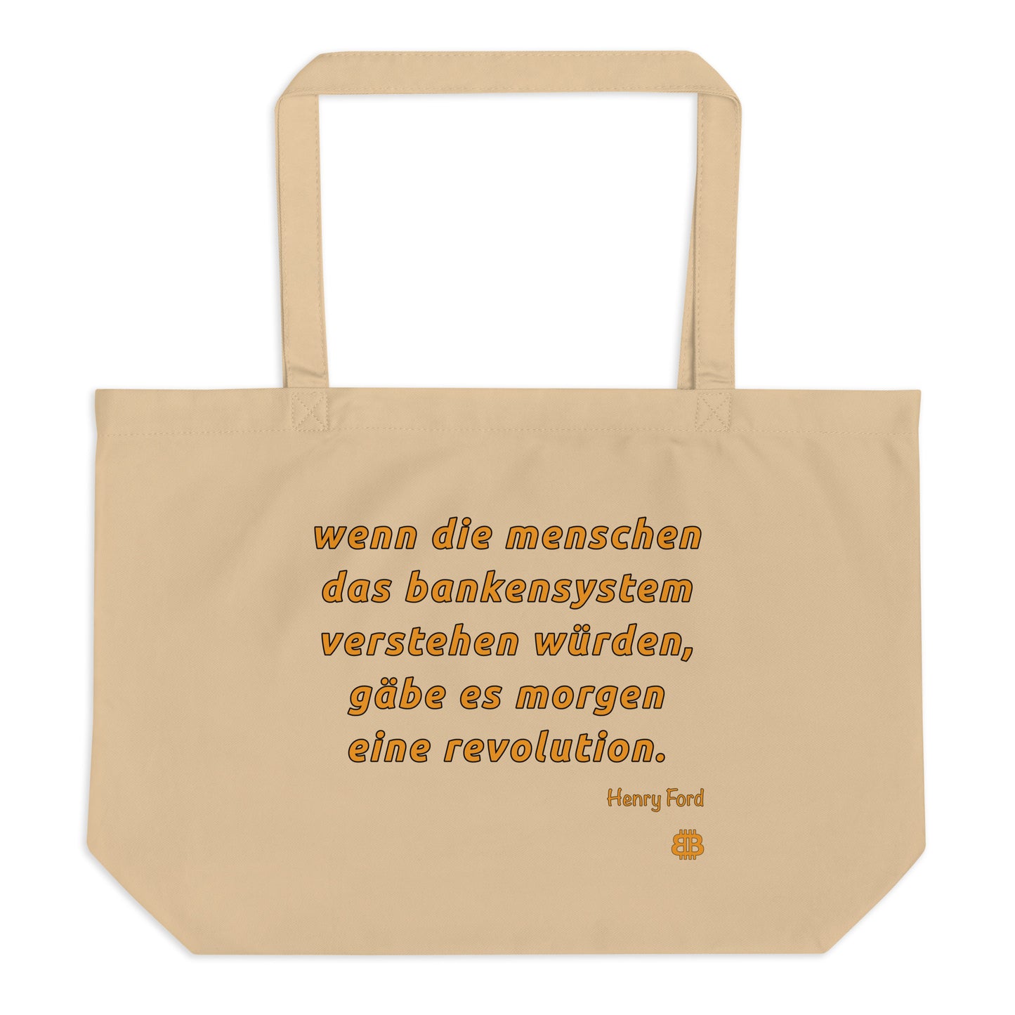Large organic tote bag "Revolution_dt"