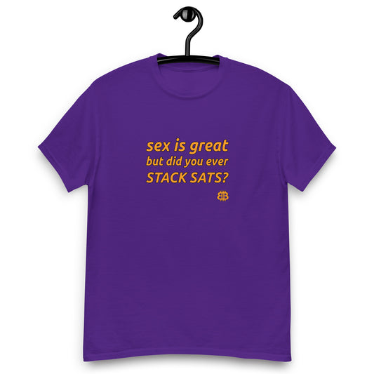 Klassisches Herren-T-Shirt „Sex“