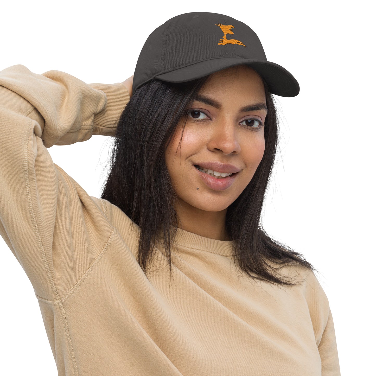 Embroidered organic dad hat "Humble"