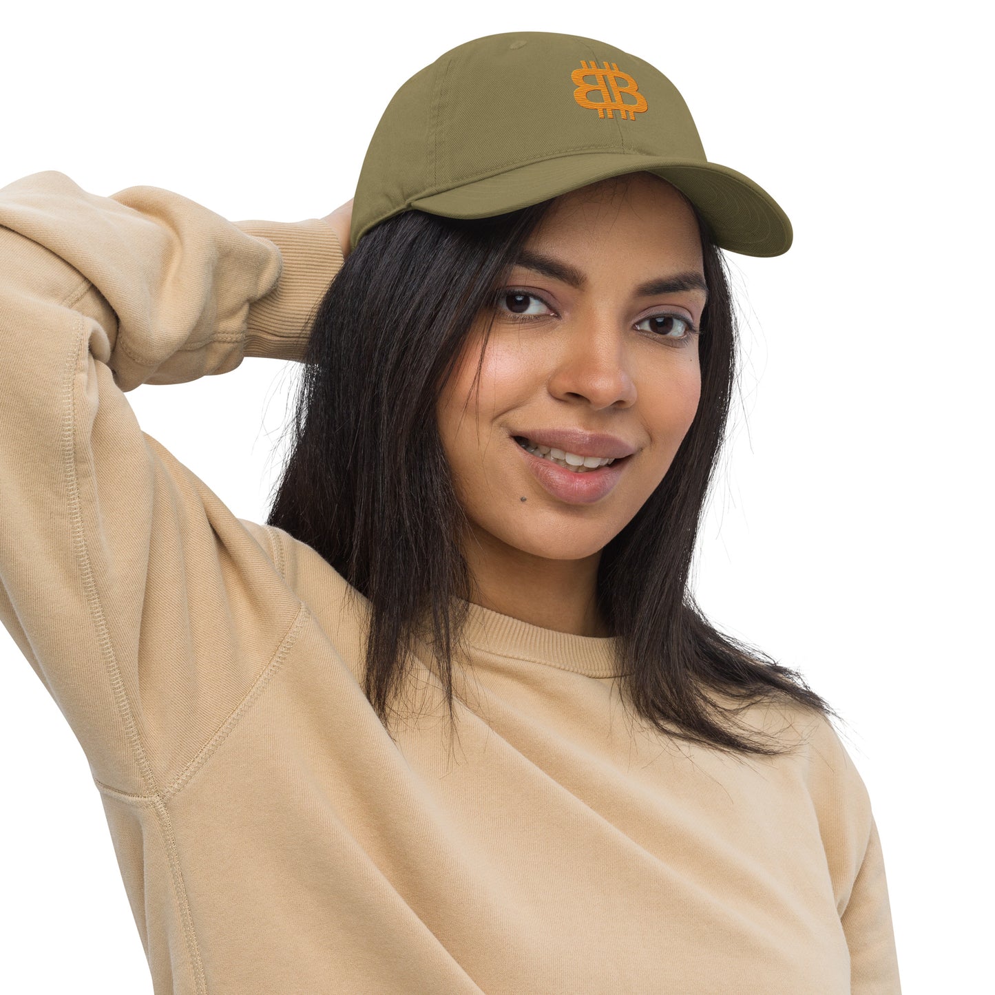 Embroidered organic dad hat "BB"