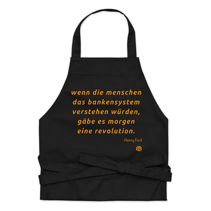 Bio-Baumwollschürze „Revolution_dt“