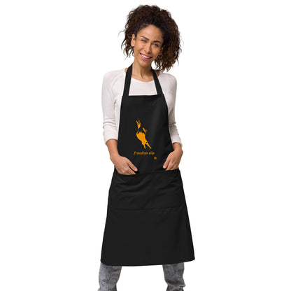 Organic cotton apron "Fraudian"