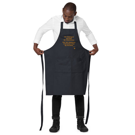 Organic cotton apron "Measure"