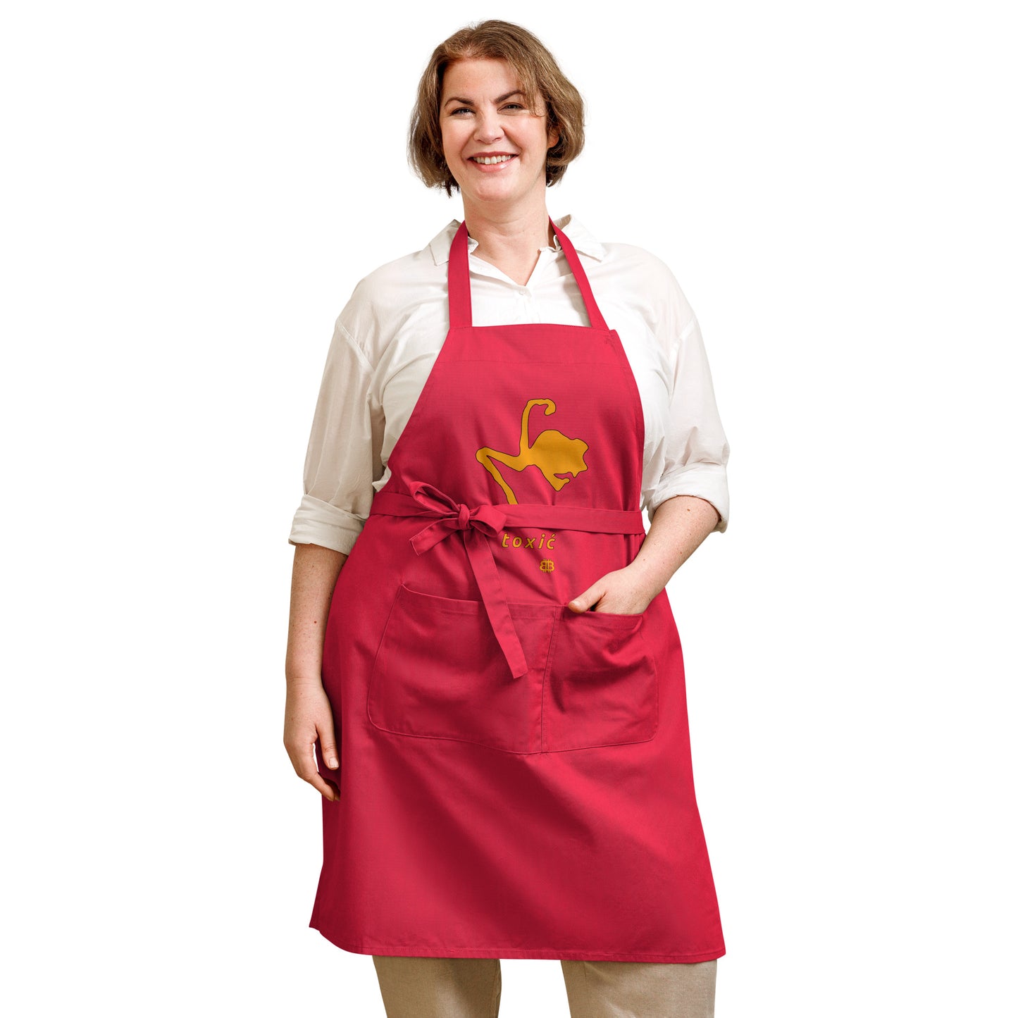 Organic cotton apron "Toxić"