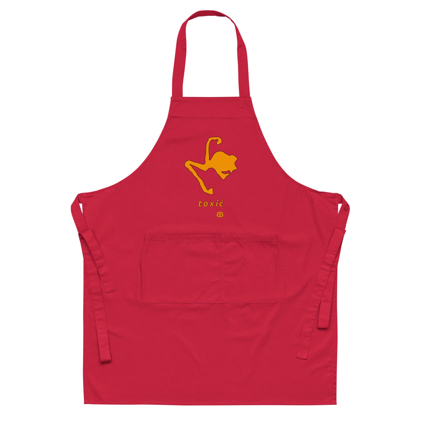 Organic cotton apron "Toxić"