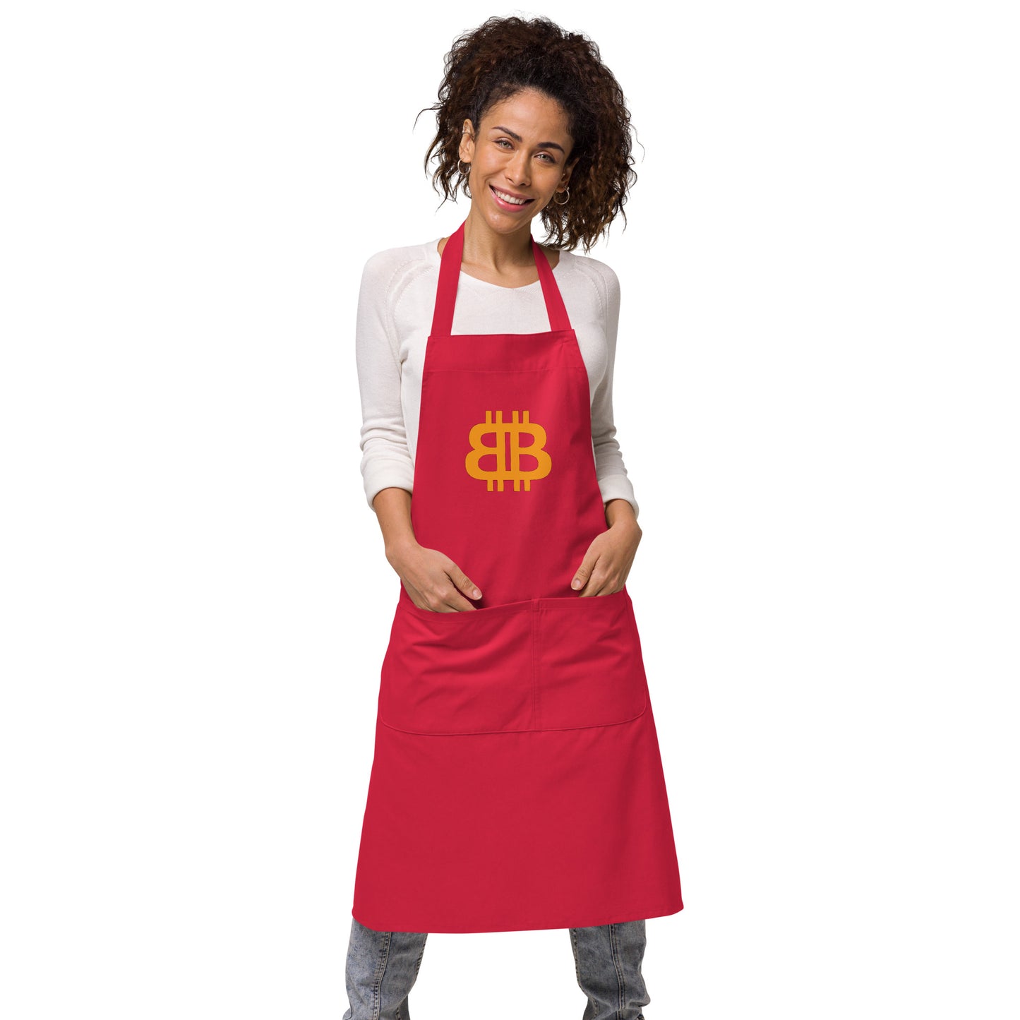 Organic cotton apron "BB"