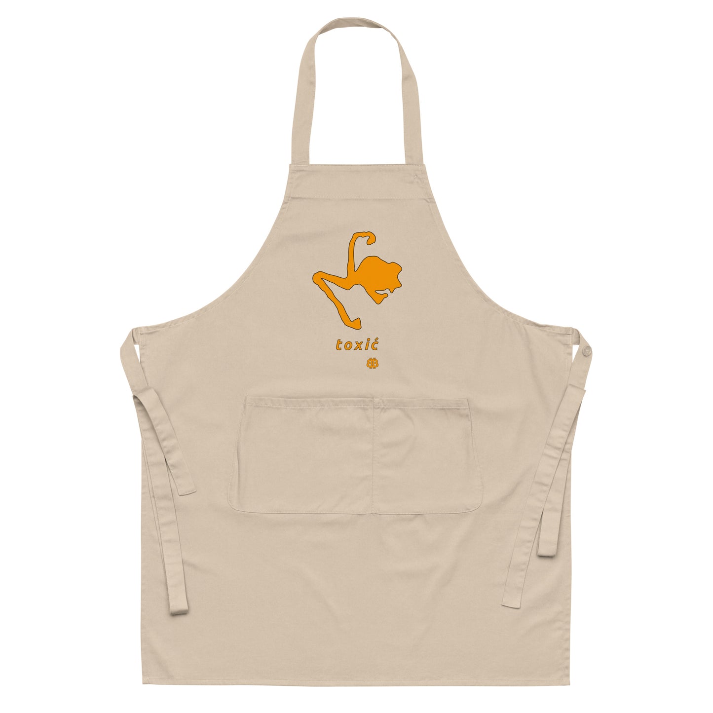 Organic cotton apron "Toxić"