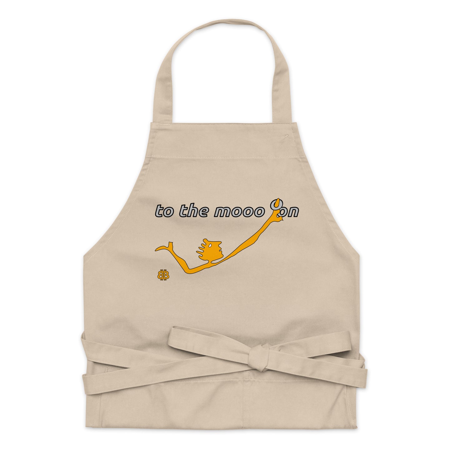 Organic cotton apron "Mooon"