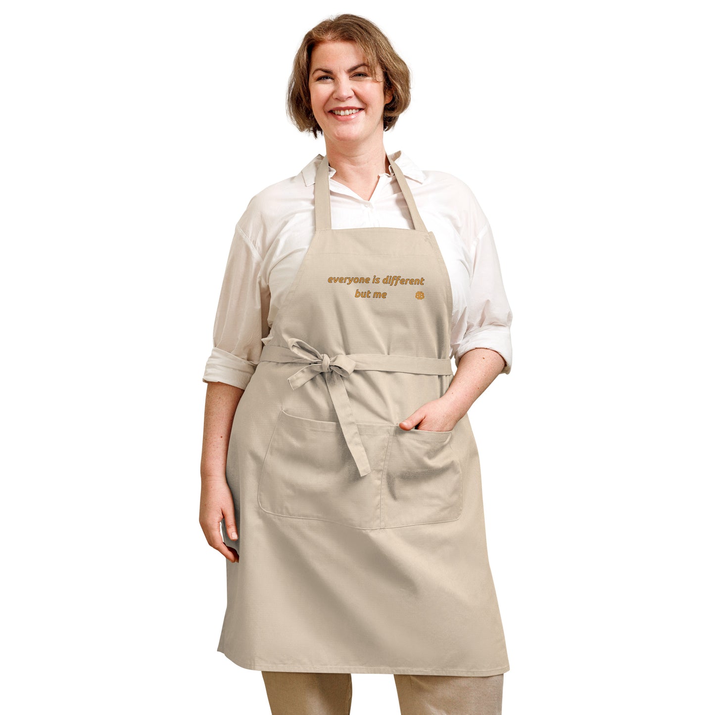 Organic cotton apron "Different"