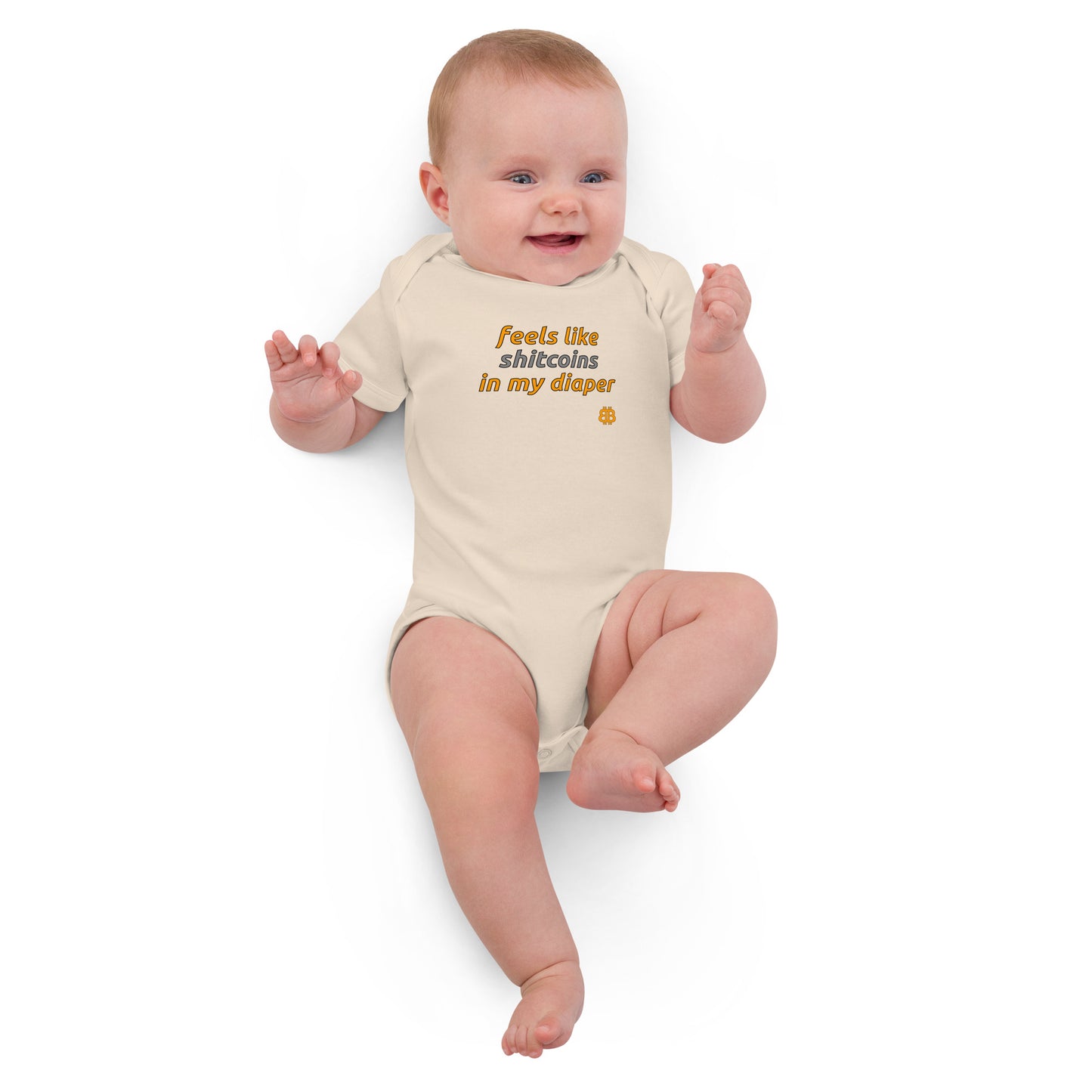 Organic cotton baby bodysuit "Diaper"