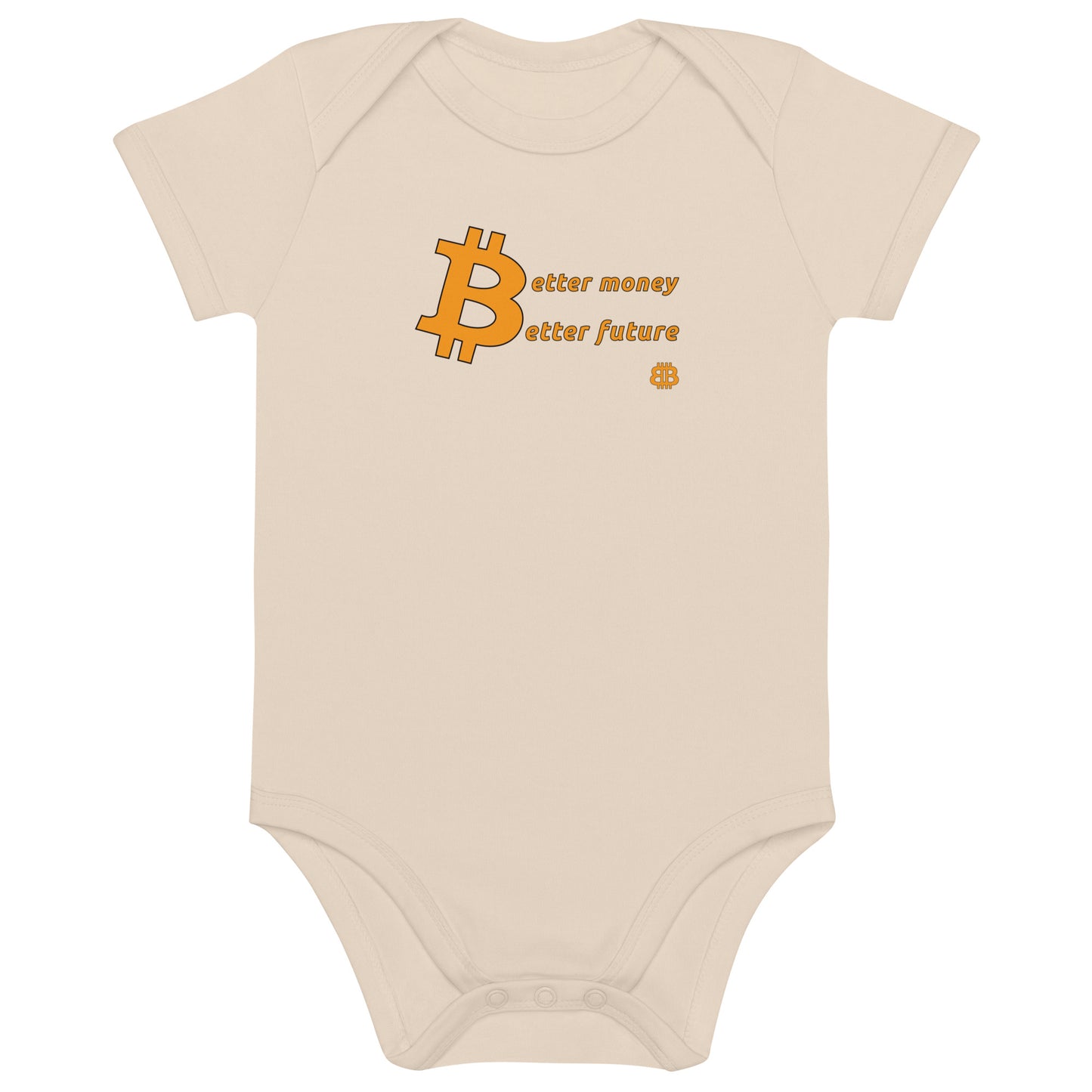 Organic cotton baby bodysuit "Money-Future"