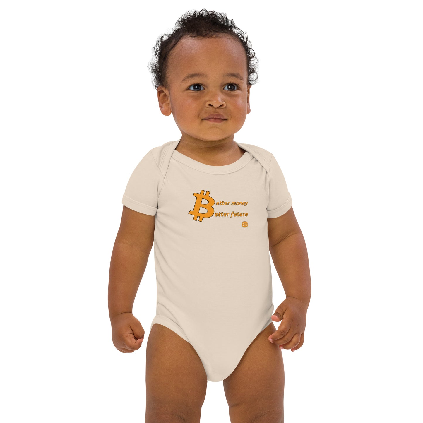 Organic cotton baby bodysuit "Money-Future"