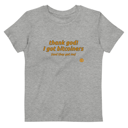 Camiseta infantil de algodón orgánico "ThankGod"