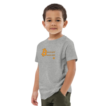 Organic cotton kids t-shirt "Geld-Welt"