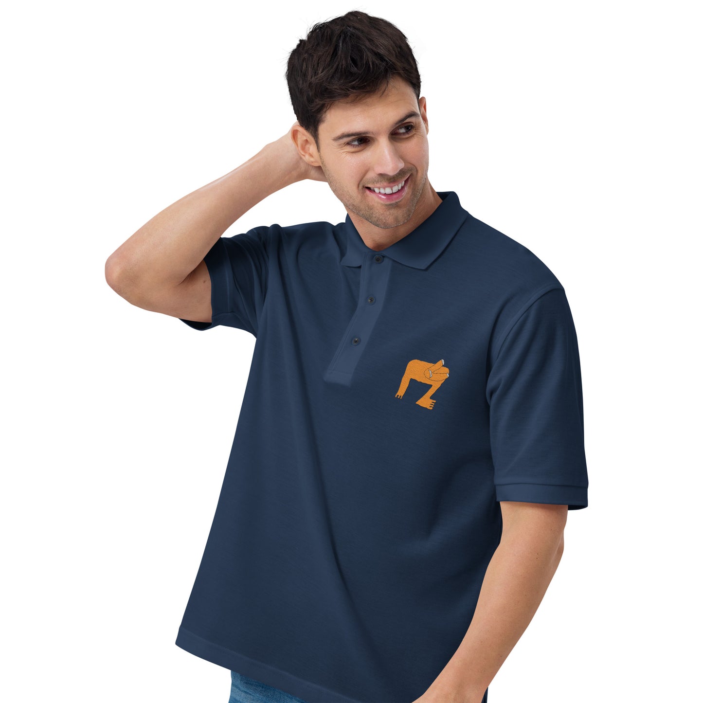 embroidered Men's Premium Polo "Verify"