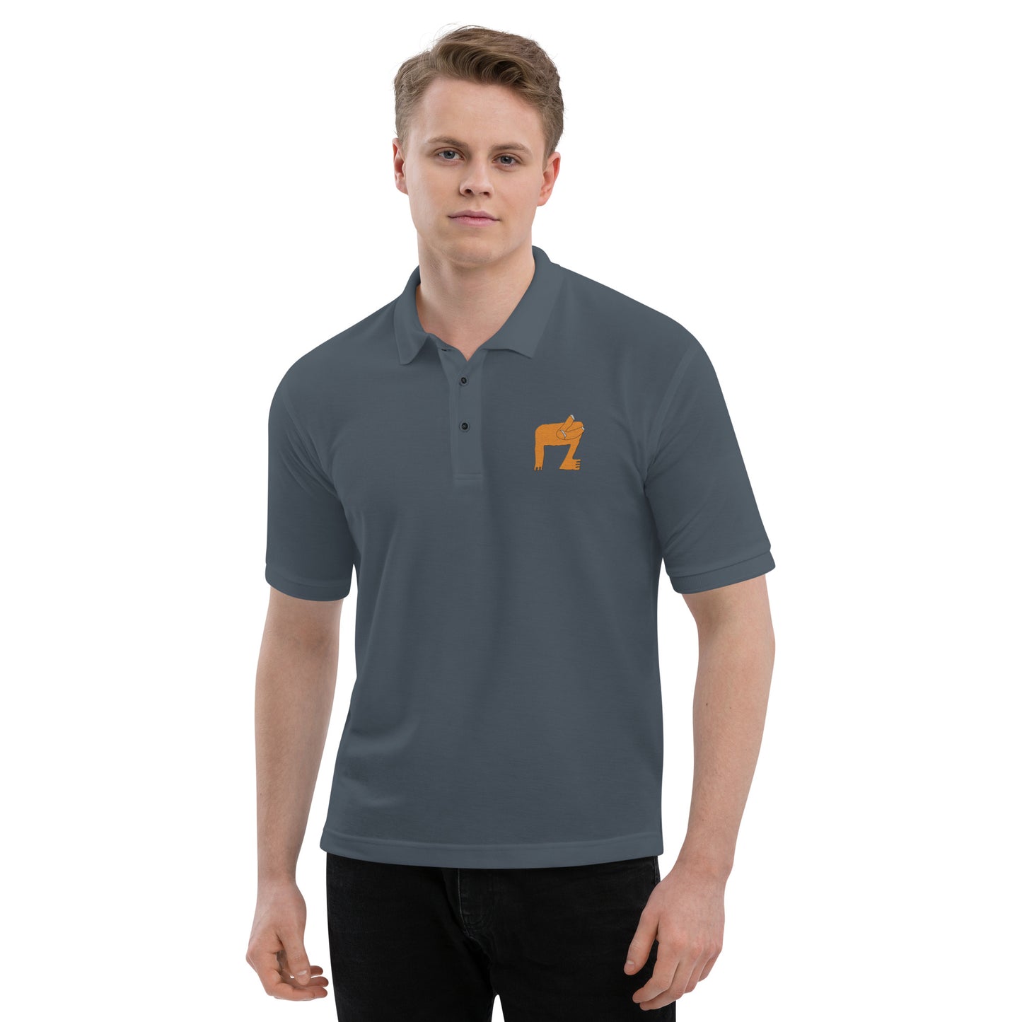 embroidered Men's Premium Polo "Verify"